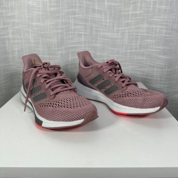 Adidas Eq21 Run Running Shoe in Magic Mauve - Size 8 - Picture 4 of 13